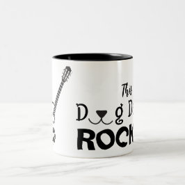 Rockin' Dog Dad Mug ツートーンマグカップ