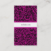 ROCKIN HOTTのピンクのフルーアの名刺 名刺 (裏面)