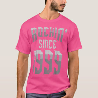 Rockin' Since 1999 Vintage Rock Music Fan 23th Bir Tシャツ