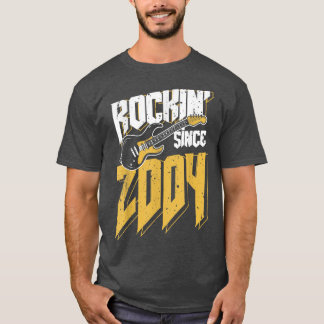 Rockin' Since 2004 Vintage Rock Music Fan 18th Bir Tシャツ