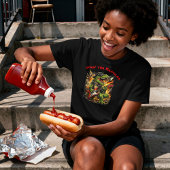 Rockin’ T-Rex Dinosaur with Guitar トライブレンドTシャツ