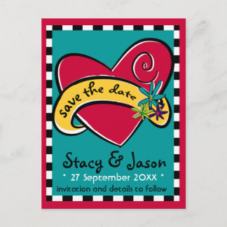 Rockin' Tattoo "Save the Date"ポストカード 案内ポストカード