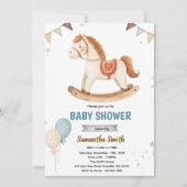 Rocking Horse Baby Shower Invitation 招待状 (正面)