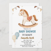 Rocking Horse Baby Shower Invitation 招待状 (正面/裏面)