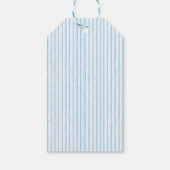 Rocking Horse Blue Baby Shower Thank You ギフトタグ (裏面)