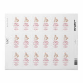 Rocking Horse Christmas Address Sticker ラベル (フルシート)