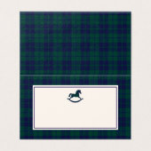 Rocking Horse Classic Luxury plaid Place cards (外部フラット)