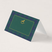 Rocking Horse Classic Luxury plaid Place cards (正面)