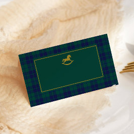 Rocking Horse Classic Luxury plaid Place cards