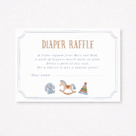 Rocking Horse Diaper Raffle 招待状