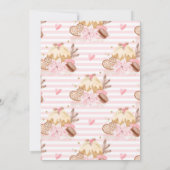 Rocking Horse Gingerbread Winter Baby Shower 招待状 (裏面)