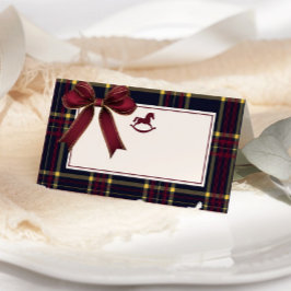 Rocking Horse Luxury Christmas Wine Red Bow