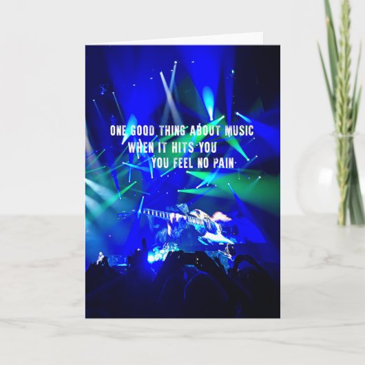 ROCKING OUT Greeting Card サンキューカード (正面)