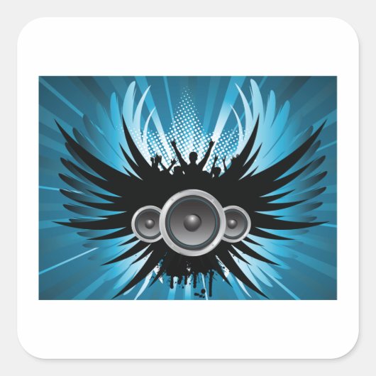Rocking Speakers Square Sticker スクエアシール (正面)