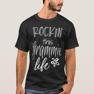 Rockinhis Life Grammie graphic Gift from Grandkids Tシャツ