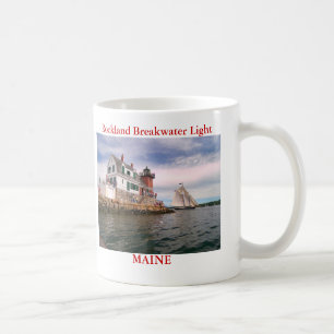Rocklandの防波堤の灯台、メインのマグ コーヒーマグカップ
