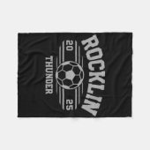 Rocklin Thunder Soccer Byll 2025 Hs  フリースブランケット (正面(横))