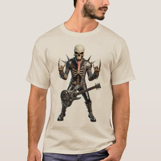 Rockmusic Speedmetal Festival Biker Time Tシャツ (正面)