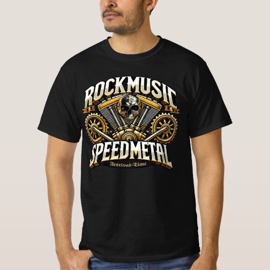 Rockmusic Speedmetal Festival Time Tシャツ (正面)