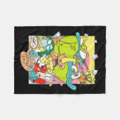 Rockos Modern Life Hilarious Squad Retro フリースブランケット (正面(横))
