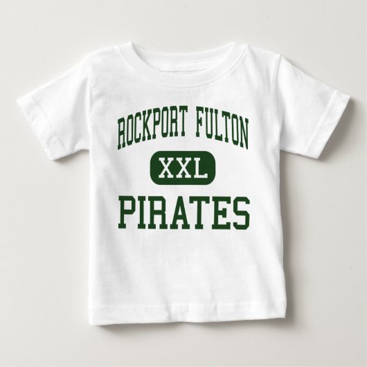 Rockportフルトン-海賊-高Rockportテキサス州 ベビーTシャツ (正面)