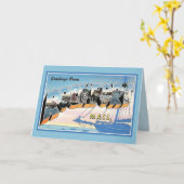 Rockportマサチューセッツからのヴィンテージの挨拶 カード (黄色い花)