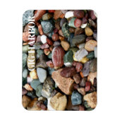 Rocks、カラフルGig Harbor、Puget Sound Washington マグネット (縦)