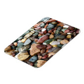 Rocks、カラフルGig Harbor、Puget Sound Washington マグネット (左側)