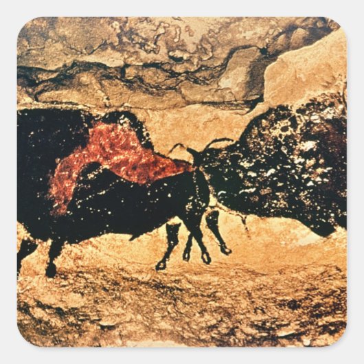 Rock's 絵画 of bison, c.17000 BC スクエアシール (正面)