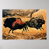 Rock's 絵画 of bison, c.17000 BC ポスター (正面)