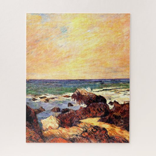 Rocks and Sea by Paul Gauguin, ジグソーパズル (縦)