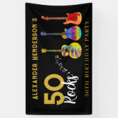 Rocks for He Birthday Party 横断幕 (縦)