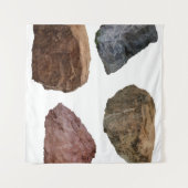 Rocks granite limestone stones タペストリー (正面(横))