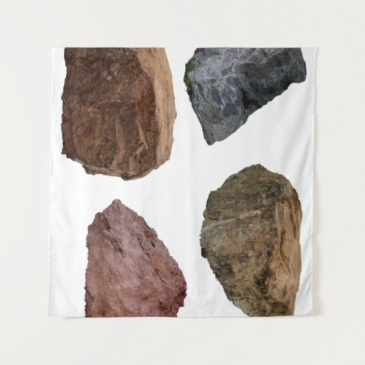 Rocks granite limestone stones タペストリー (正面(横))