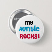 Rocks Tshirtsおよびギフト私の伯母さん 缶バッジ (正面&裏面)
