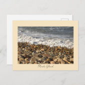 Rocks Waves Rhode Island Postcard ポストカード (正面/裏面)