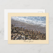Rocks Waves Rhode Island Postcard ポストカード (正面/裏面)