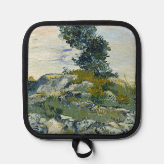 Rocks with Oak Tree, Van Gogh Oil Painting 鍋敷き