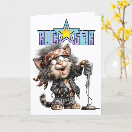 ROCKSTAR Card カード (黄色い花)