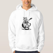 Rockstar Cat Guitar Solo – Funny Music Lover Gift パーカ (正面)