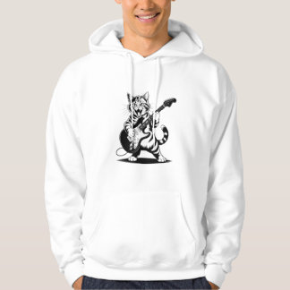 Rockstar Cat Guitar Solo – Funny Music Lover Gift パーカ