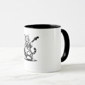 Rockstar Cat Guitar Solo – Funny Music Lover Gift マグカップ (正面右)