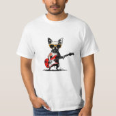 Rockstar Chihuahua Tシャツ (正面)