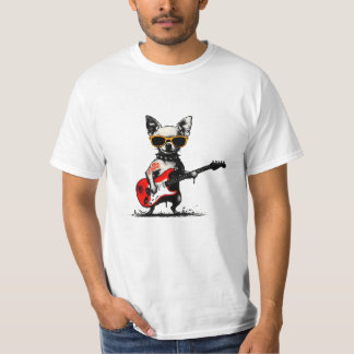 Rockstar Chihuahua Tシャツ
