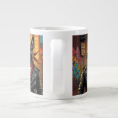 Rockstar Dog Mug – Biker Dog with Leather Jacket a ジャンボコーヒーマグカップ (裏面)