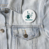 Rockstar Guitar Button, Dark Teal 缶バッジ (インサイチュ)