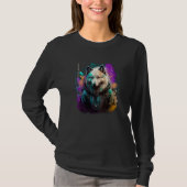 Rockstar portrait Samoyed Tシャツ (正面)