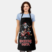 Rockstar Santa Apron エプロン (着用した状態)