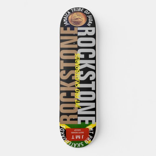 ROCKSTONE 8 1/4" スケートボードデッキ (正面)