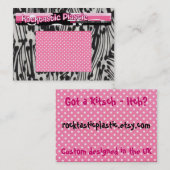 Rocktasticのプラスチック 名刺 (正面/裏面)